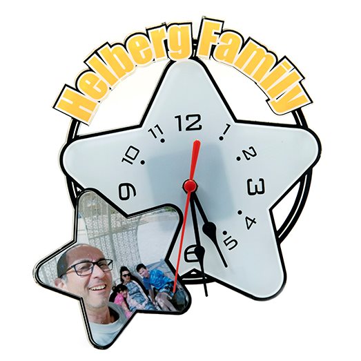 שעון קיר כוכב